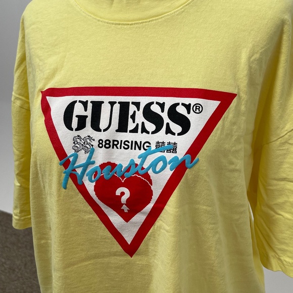 Guess x 88rising collab T-shirt in Yellow Men's - Picture 2 of 10